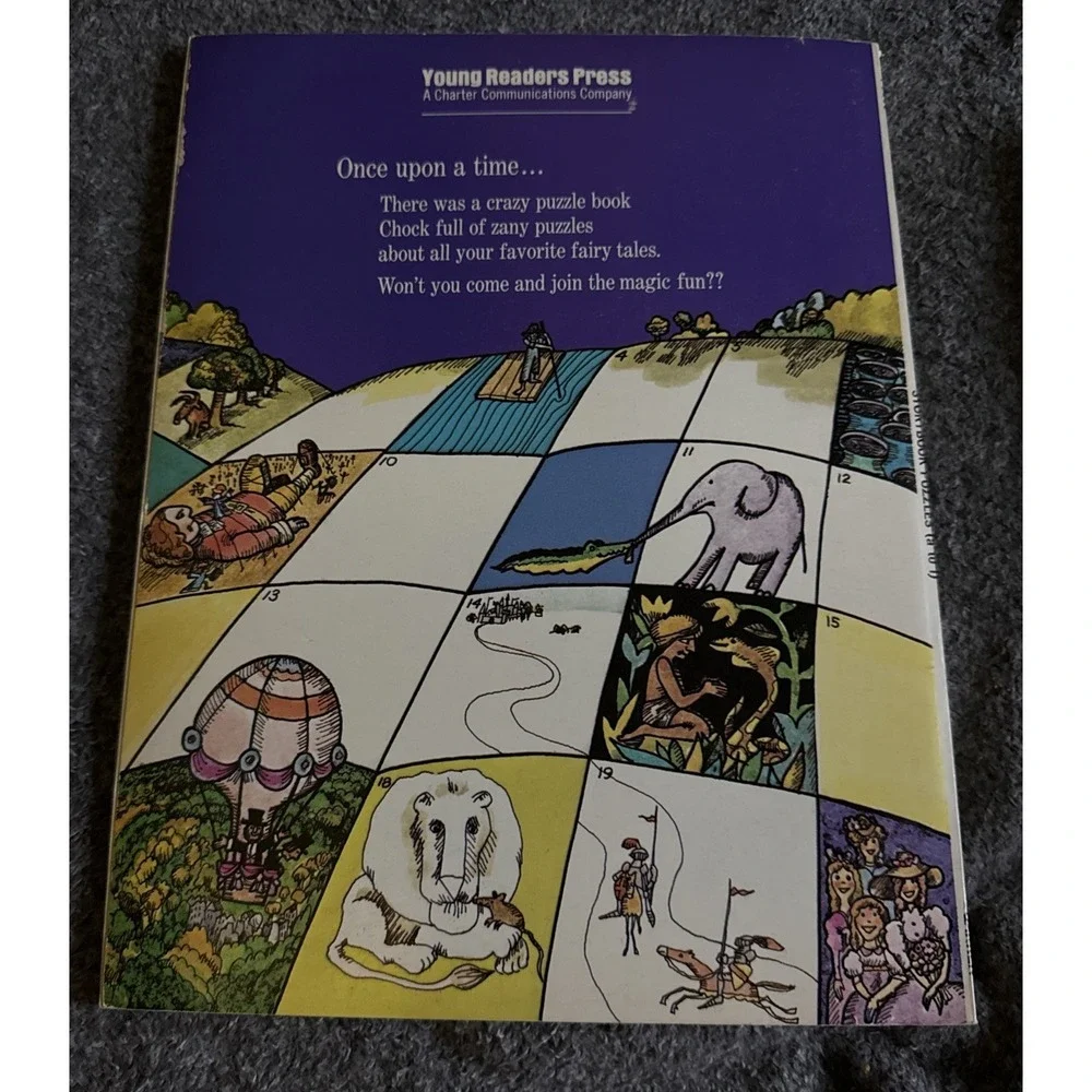 Vintage 1972 Storybook Puzzles Joan Garren Unused Activity‎ Book